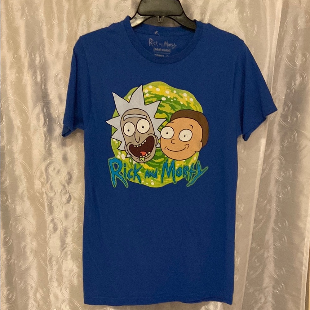 Rick & Morty Short Sleeve Graphic Tee Adult Size Small 🔥 YB4